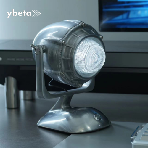 Vintage Engine Table Lamp – Touch Dimming, Adjustable Color Temp, Rechargeable LED